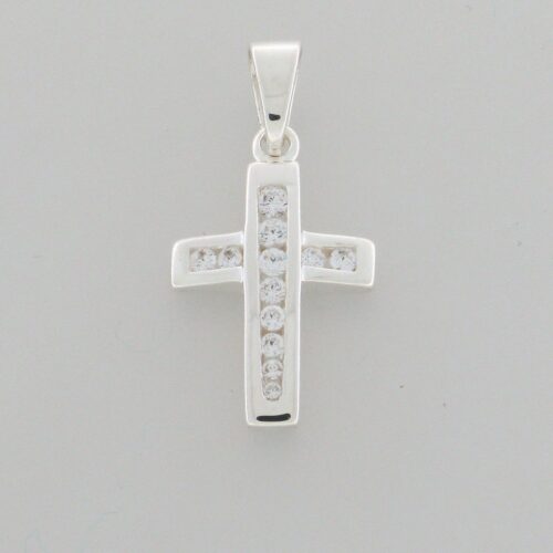 Kreuzanhänger 925 Sterlingsilber rhodiniert Koch 20.1212