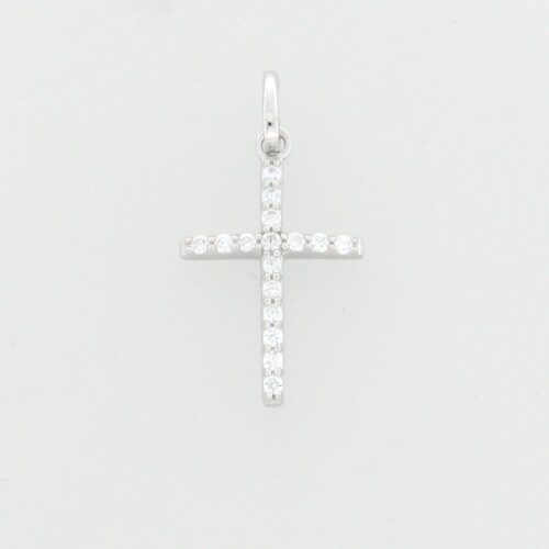 Kreuzanhänger 925 Sterlingsilber rhodiniert Koch 20.1407