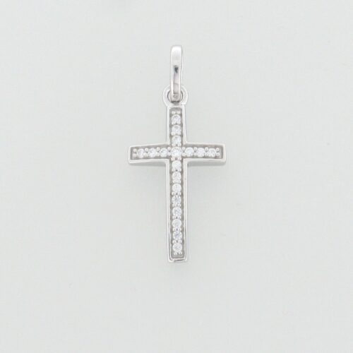 Kreuzanhänger 925 Sterlingsilber rhodiniert Koch 20.1408