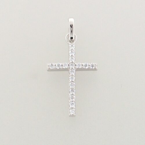 Kreuzanhänger 925 Sterlingsilber rhodiniert Koch 20.1445