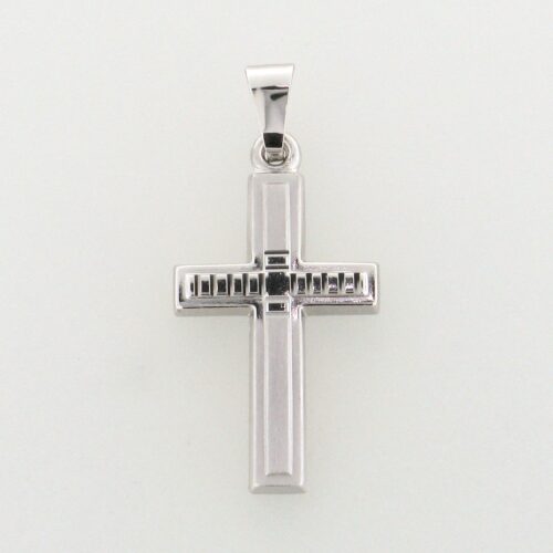 Kreuzanhänger 925 Sterlingsilber rhodiniert Koch 20.1447
