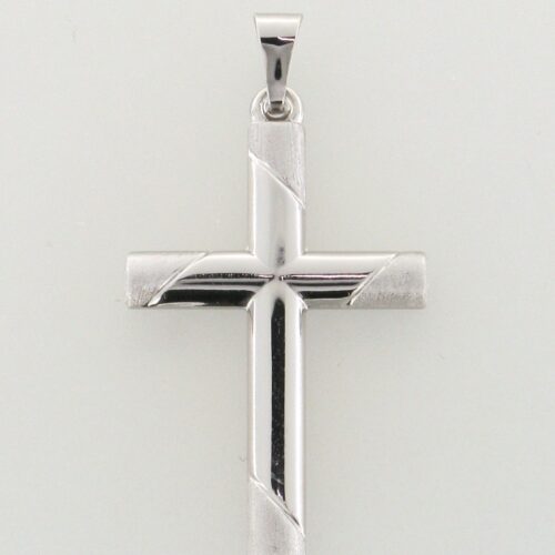 Kreuzanhänger 925 Sterlingsilber rhodiniert Koch 20.1460