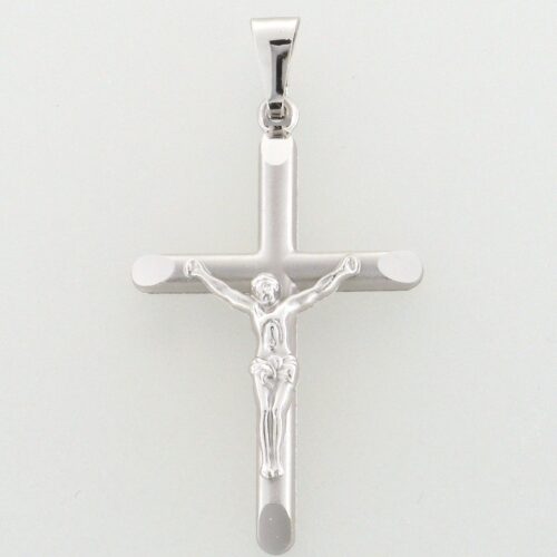 Kreuzanhänger 925 Sterlingsilber rhodiniert Koch 20.1461