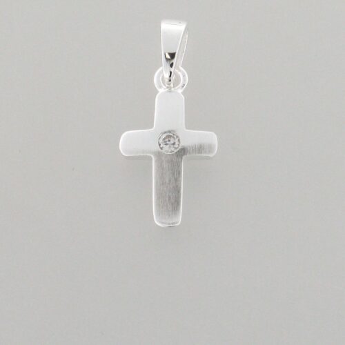Kreuzanhänger 925 Sterlingsilber rhodiniert Koch 5.1454
