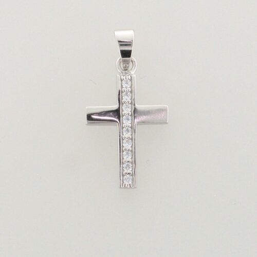 Kreuzanhänger 925 Sterlingsilber rhodiniert Koch 50.1056