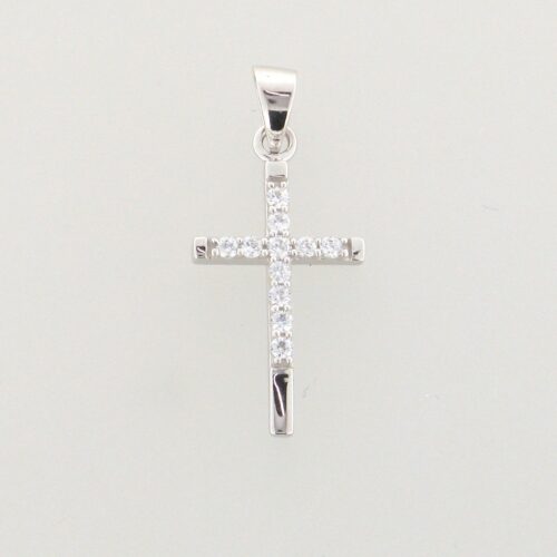 Kreuzanhänger 925 Sterlingsilber rhodiniert Koch 50.1057