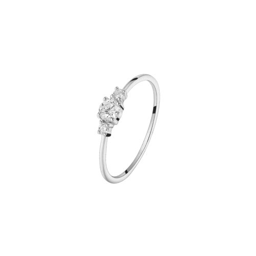 MINI CROWN Ring mit Diamanten 0,27ct , 585/- Weißgold XGLD2051W