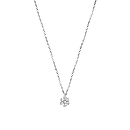 Solitairkette 0,20ct LG G/Si , 585 Weißgold XGLD2101W