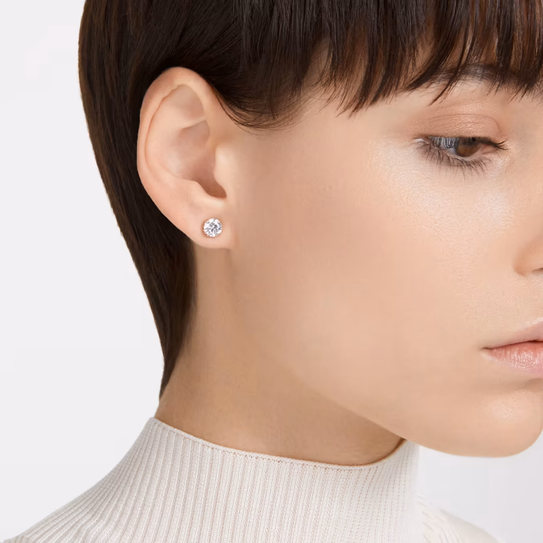 constella-ohrstecker--rundschliff--weiß--roségold-legierungsschicht-swarovski-5638801