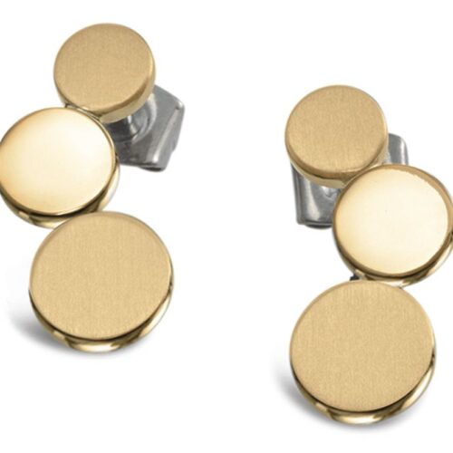 Boccia Titanohrstecker goldplattiert 05040-02