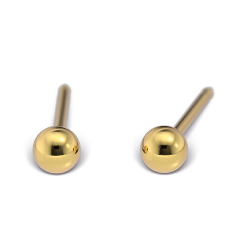 Studex Ohrlochstechen Medizinische Ohrringe Goldkugel 3mm