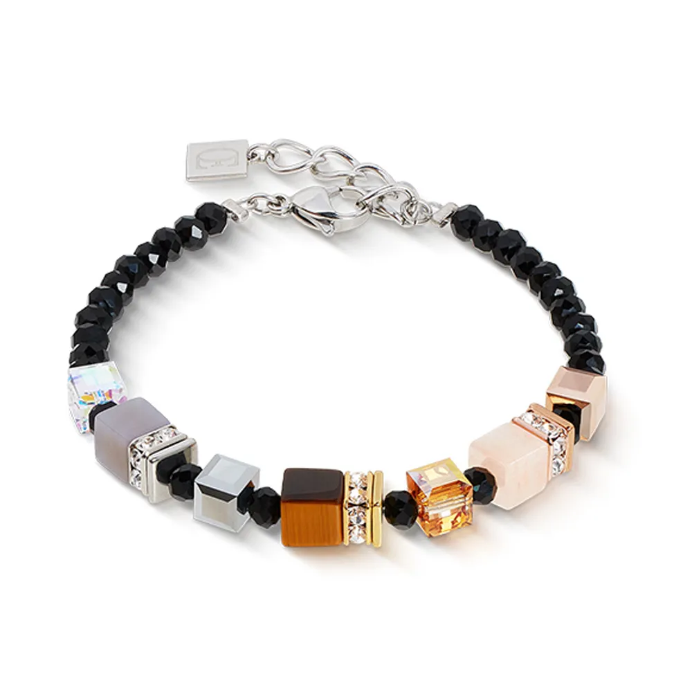 coeur-de-lion-armband-geocube-edelstahl-silberfarben-schwarz-2101-30-1633-63785-0