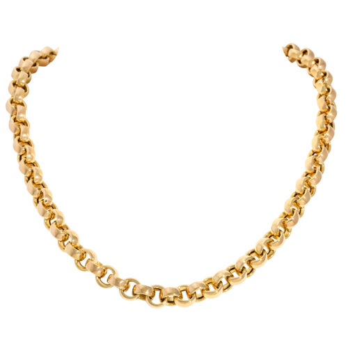 Argento Vintagegold Erbskette 585 Gold 45cm 6,5mm Nr. 1