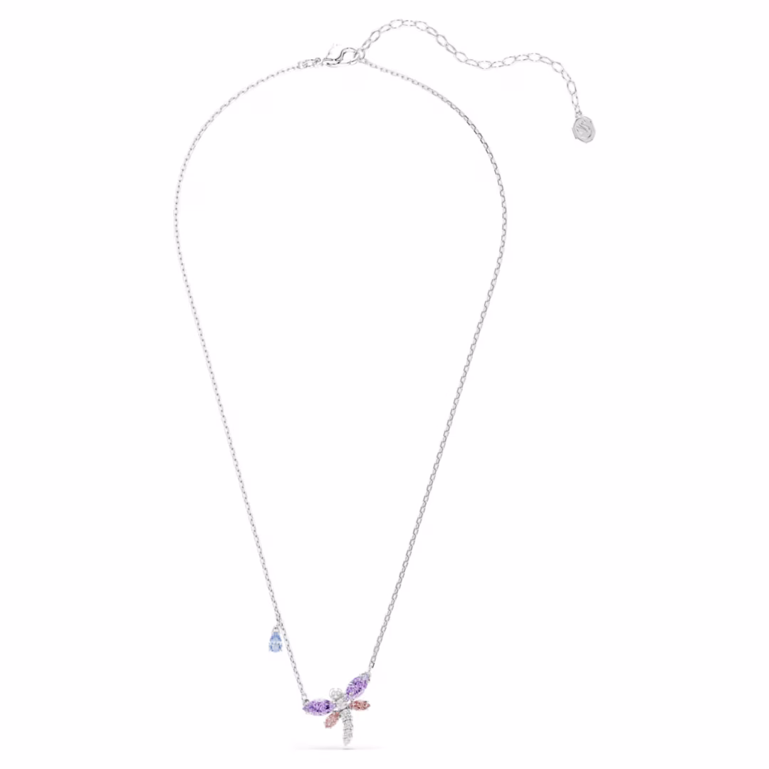ariana-grande-x-swarovski-anhänger--verschiedene-schliffe--libelle--mehrfarbig--rhodiniert-swarovski-5737383 (1)
