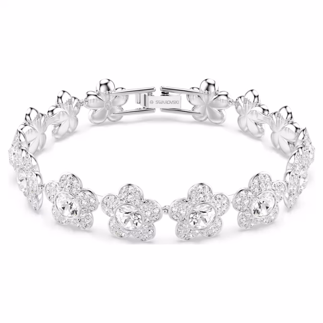 ariana-grande-x-swarovski-armband--rundschliff--blume--weiß--rhodiniert-swarovski-5749182