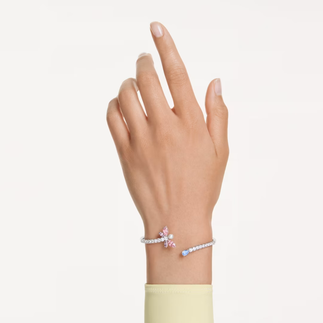 ariana-grande-x-swarovski-armreif--verschiedene-schliffe--libelle--mehrfarbig--rhodiniert-swarovski-5737400 (1)