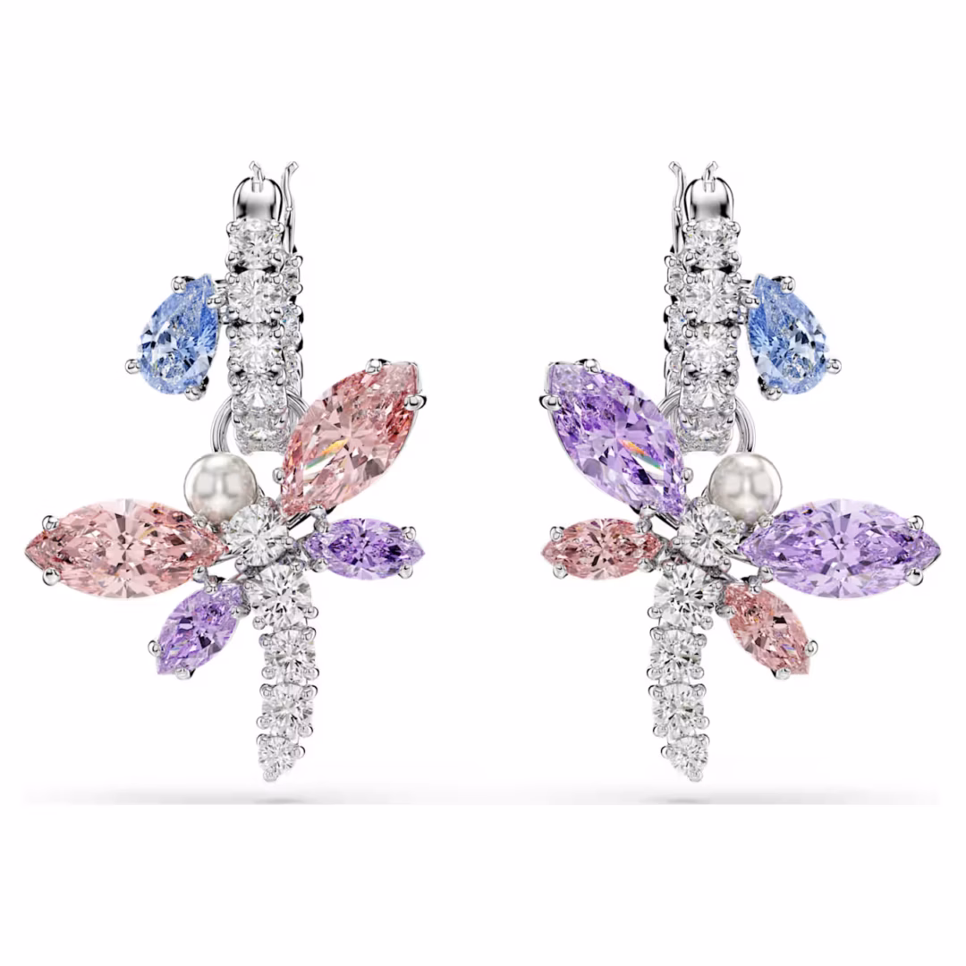 ariana-grande-x-swarovski-drop-ohrhänger--verschiedene-schliffe--libelle--mehrfarbig--rhodiniert-swarovski-5749185
