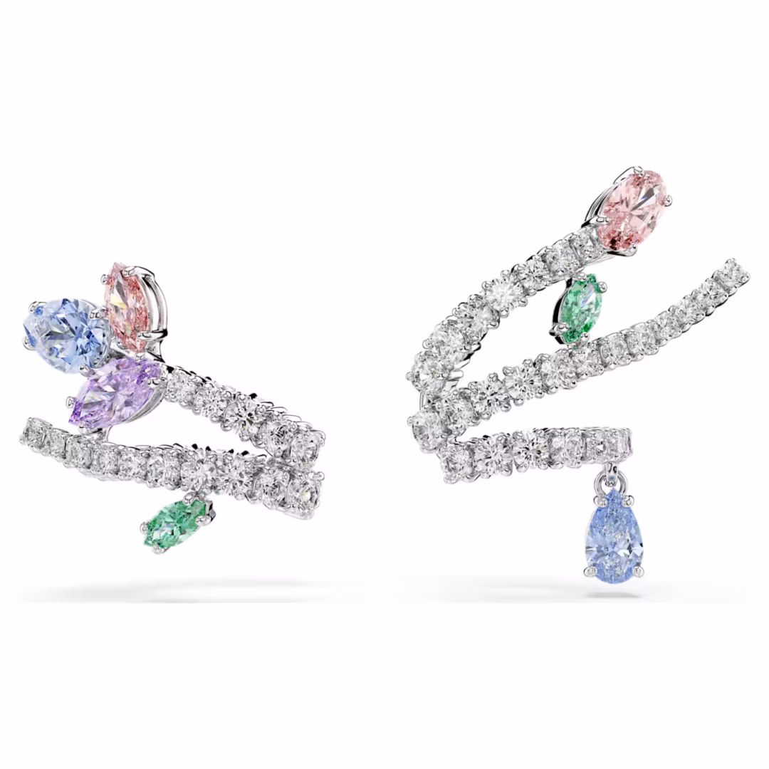 ariana-grande-x-swarovski-ohrspangen--verschiedene-schliffe--mehrfarbig--rhodiniert-swarovski-5749184