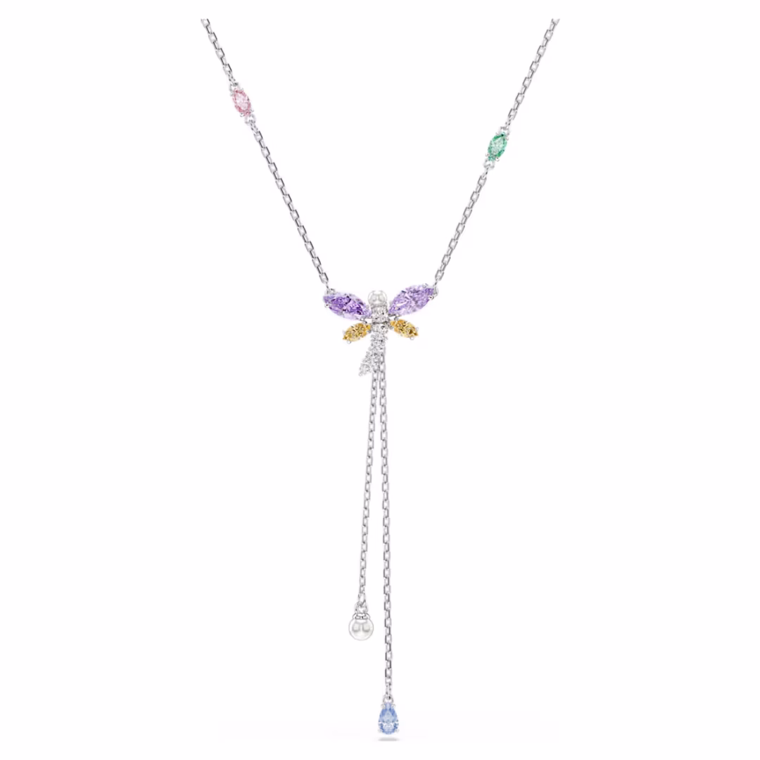 ariana-grande-x-swarovski-y-halskette--verschiedene-schliffe--libelle--mehrfarbig--rhodiniert-swarovski-5749183 (2)