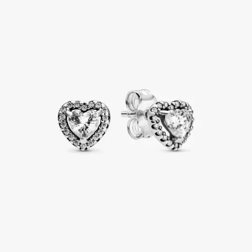 Pandora Erhabenes Herz Ohrstecker  298427C01