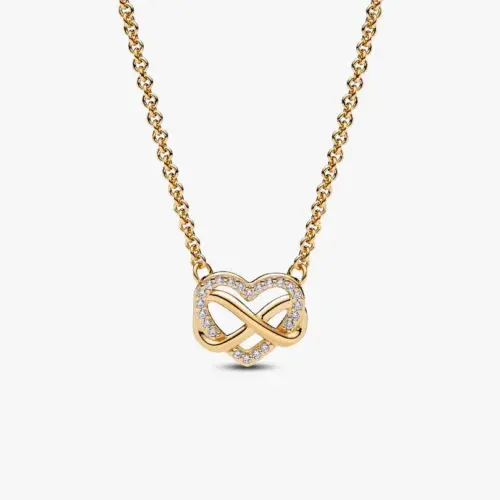 Pandora Funkelnde Unendlichkeits-Herz Collier-Halskette 362666C01