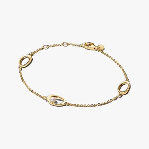 Pandora Organisch Geformte Ovale und Behandelte Süßwasserzuchtperle Armband 564677C01