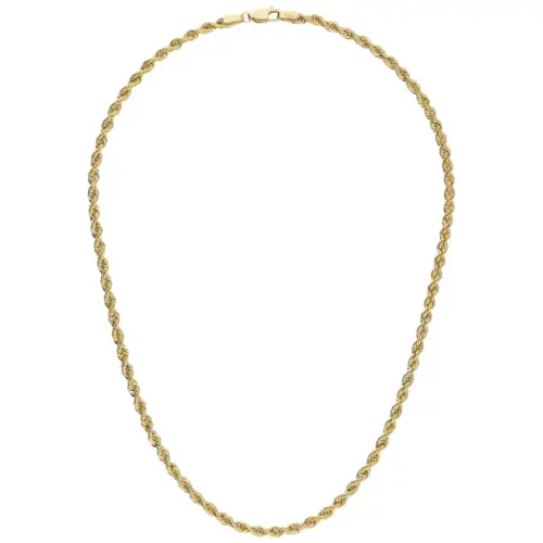 Argento Vintagegold Kordelkette 585 Gold 50cm 3,20mm Nr.50