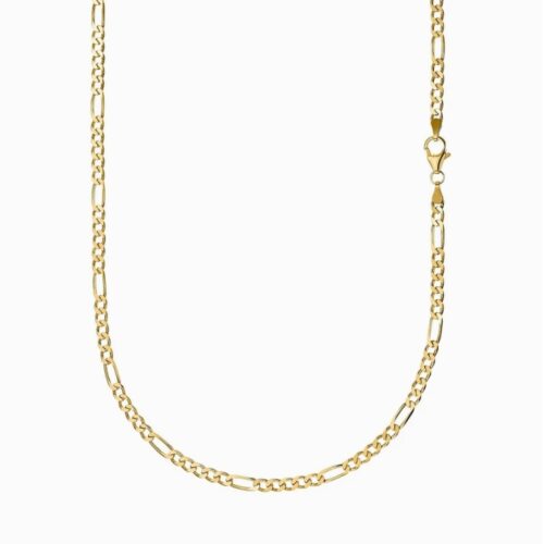Argento Vintagegold Figarokette 333Gold 50cm 3,7mm Nr. 15