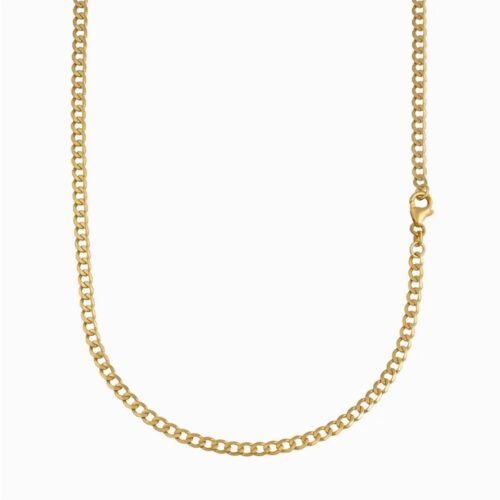 Argento Vintagegold Rundpanzerkette 333 Gold 50cm 4mm Nr. 29