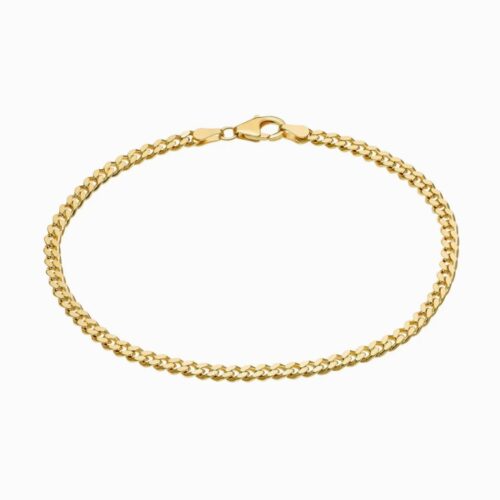 Argento Vintagegold Panzerarmband 20,5cm 4,4mm 585 Gold Nr. 37