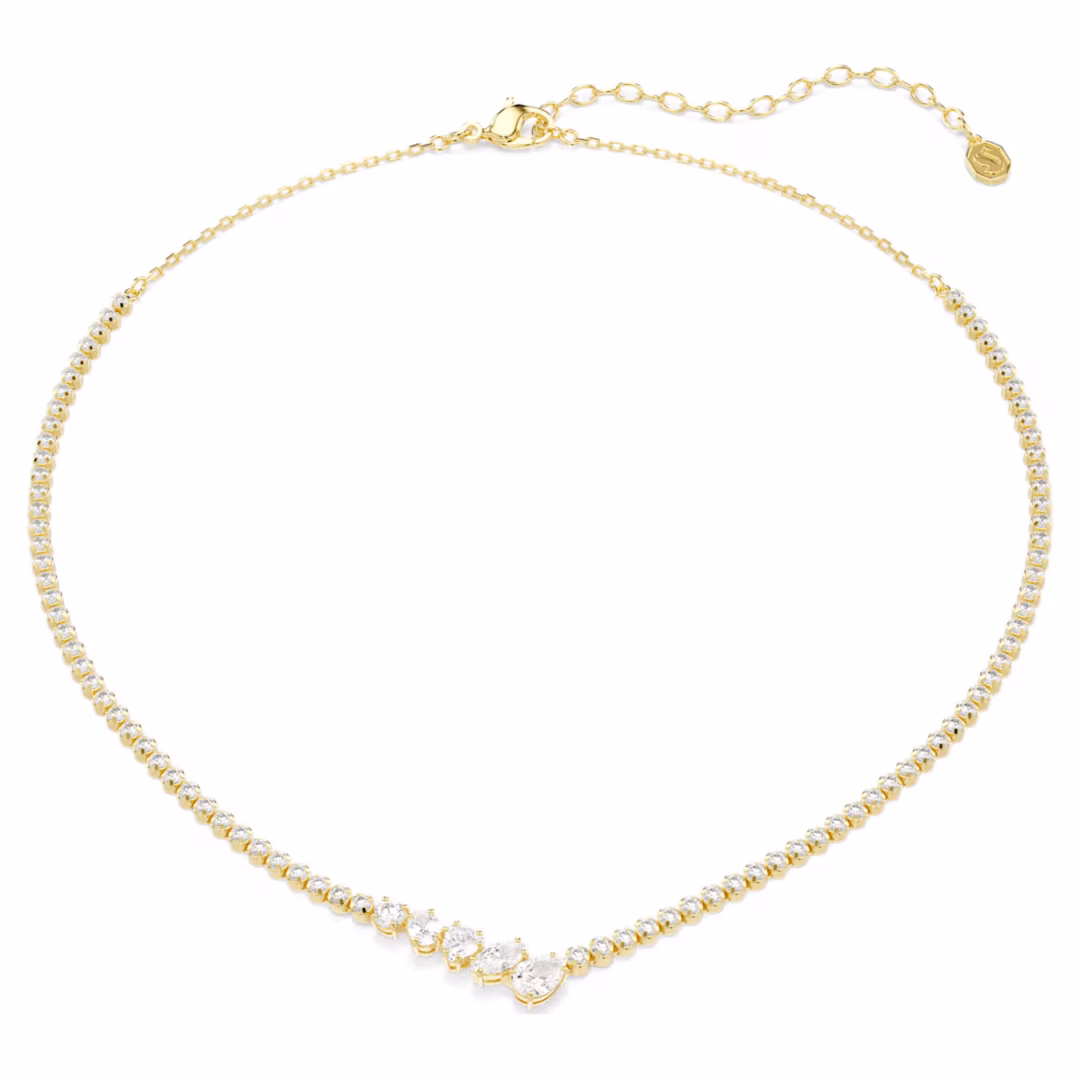 mesmera-halskette--verschiedene-schliffe--weiß--18k-goldbeschichtet-swarovski-5747931