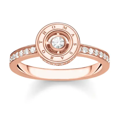 Thomas Sabo TR2255-416-14 Damenring Weiße Steine Roségoldfarben Gr. 54