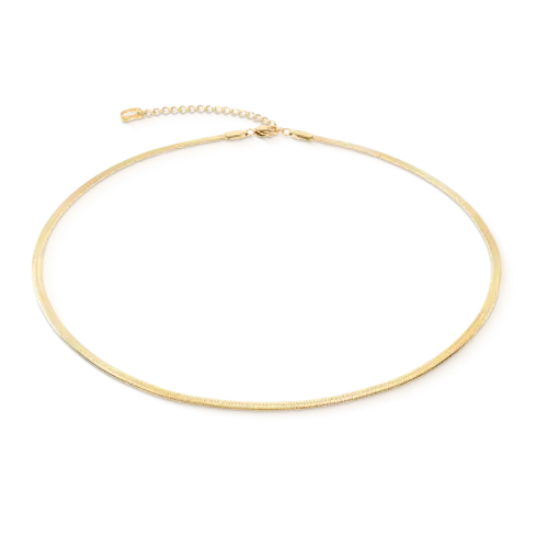 Coeur de LionFlache Schlangenkette Gold 0806101600