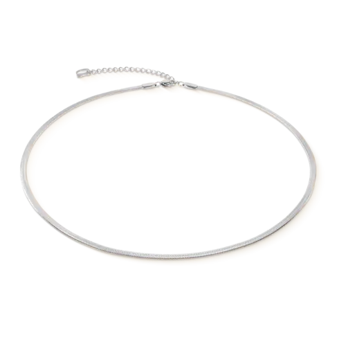 Coeur de Lion Flache Schlangenkette Silber 0806101700