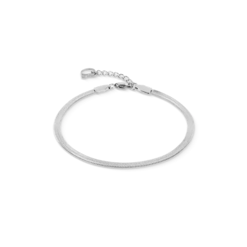 Coeur de Lion Flaches Schlangenarmband Silber 0806301700