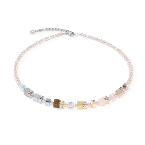 Coeur de Lion GeoCUBE® Precious Nature Halskette Tricolor Sand 2101101000