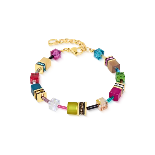 Coeur de Lion GeoCUBE® Iconic Armband Multicolor Joy gold 2838301500
