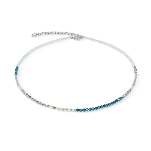 Coeur de Lion Halskette Fusion Offset Graphic grün-petrol 4259100537