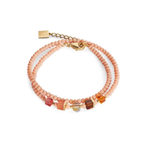 Coeur de Lion Armband Joyful Colours Orange Goldton 4464/30-0200
