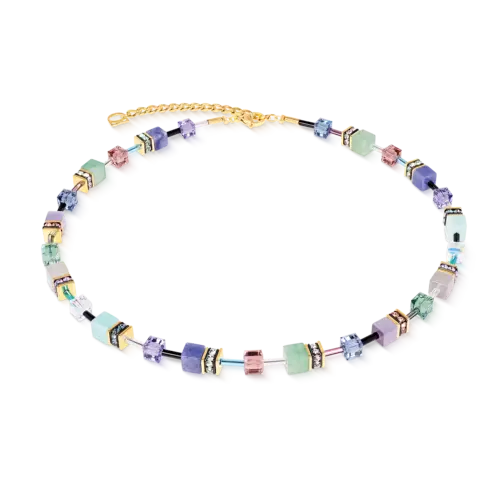 Coeur de Lion GeoCUBE® Iconic Precious Halskette Pastel Garden 4905101558