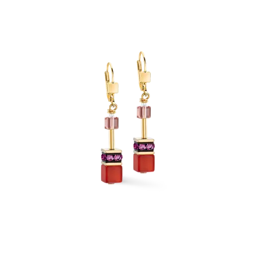 GeoCUBE® Iconic Precious Ohrringe Festive rot 4905200316