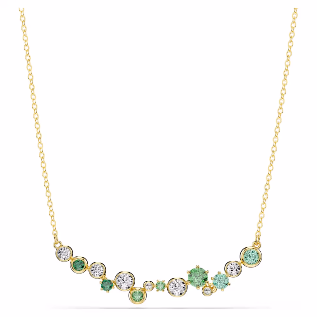 constella-halskette--verschiedene-schliffe--grün--18k-goldbeschichtet-swarovski-5732247 (2)