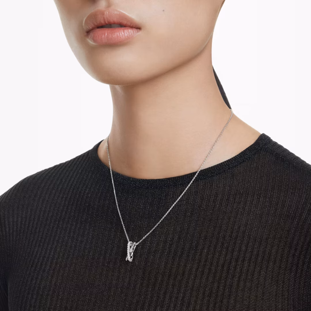 hyperbola-anhänger--verschiedene-schliffe--twist--weiß--rhodiniert-swarovski-5689723 (1)