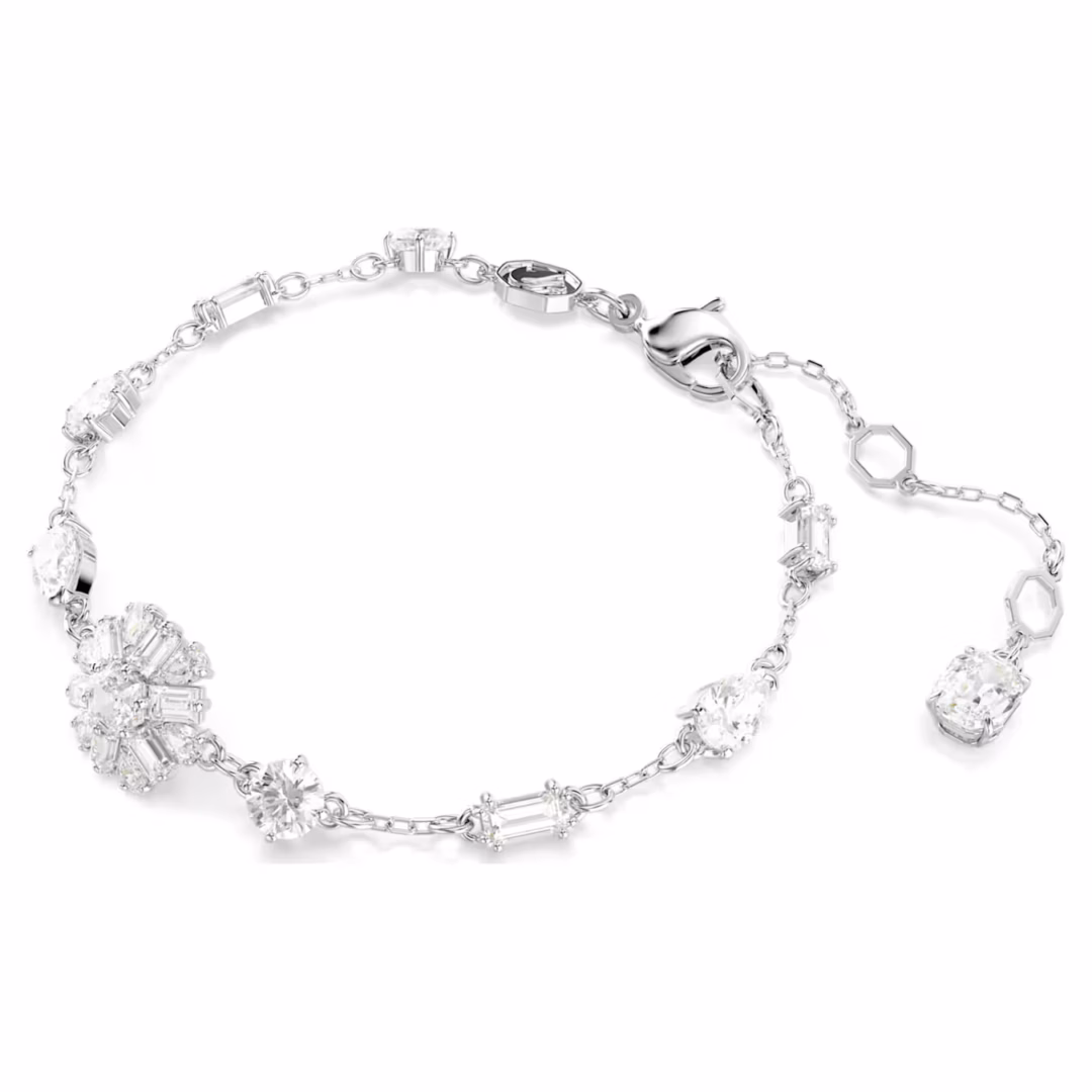 idyllia-armband--verschiedene-schliffe--schneeflocke--weiß--rhodiniert-swarovski-5691485