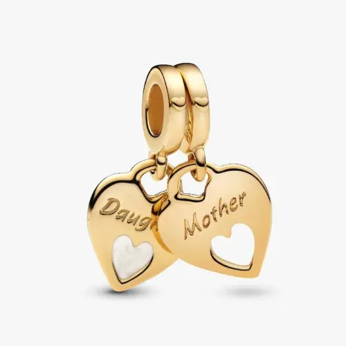 Pandora Doppeltes Herz Charm-Anhänger 769187C01