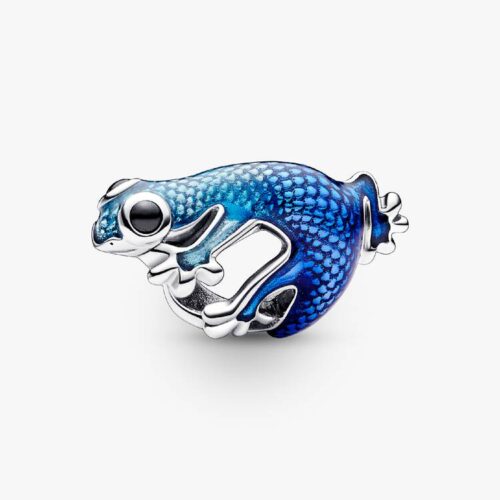 Pandora Metallic-Blaues Gecko Charm 792701C01