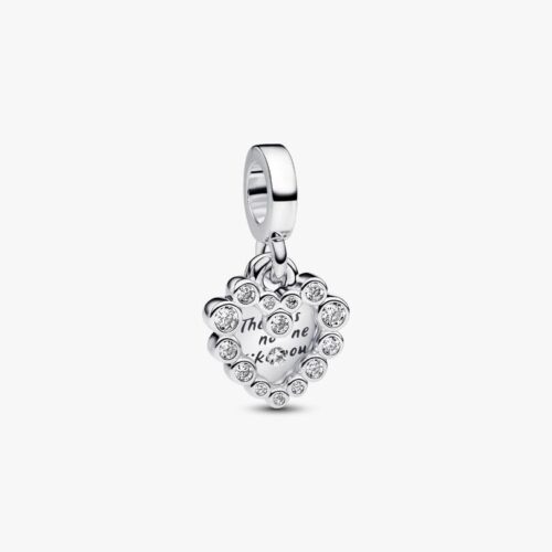 Pandora Funkelnder Doppel-Herzanhänger Charm 793765C01