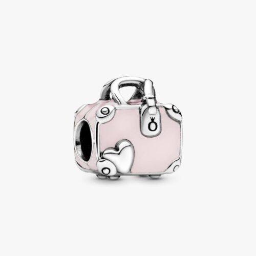 Pandora Rosafarbener Koffer Charm 798063EN124