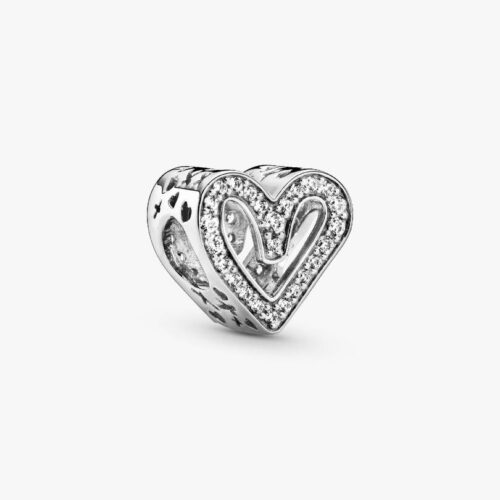 Pandora Funkelndes Freihand-Herz Charm 798692C01