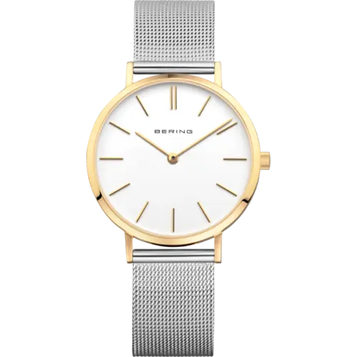 Bering Minimalistische Mesh-Uhr Bicolor 14134-010